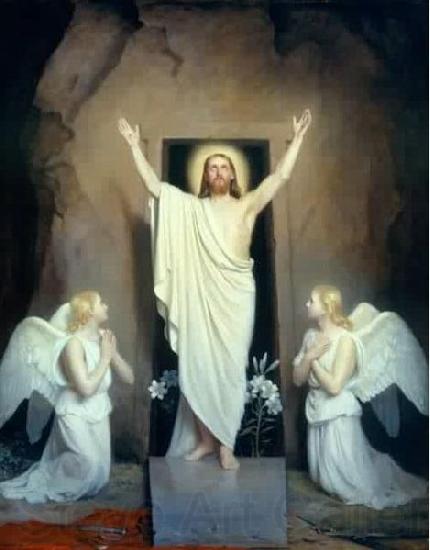 Carl Heinrich Bloch Resurrection of Christ Germany oil painting art